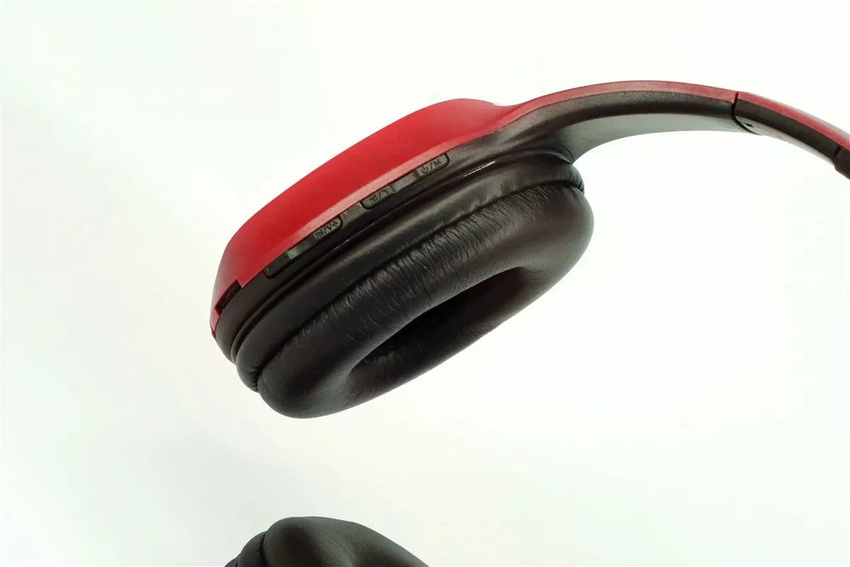 Over-the-Head Sizetereo Wireless Headsets for Xiaomi Redmi Note 10 Pro,10Size, 10, 10 Pro Max, 10 Pro, K40 Pro+, K40 Pro, K40, 9T, 9T, Mi 10i 5G (Red)