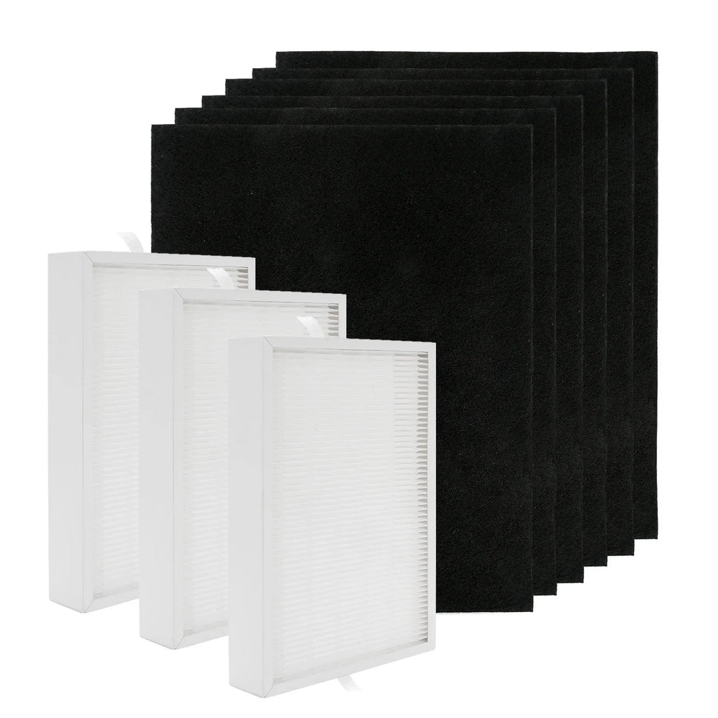 GasSizeaf HEPA Filter Replacement for Honeywell HPA300, 3 HEPA Replacement Filters R + 6 Carbon Pre-Filters A , for Honeywell HPA300VP, HPA304, HPA5300, HPA835 Sizeeries