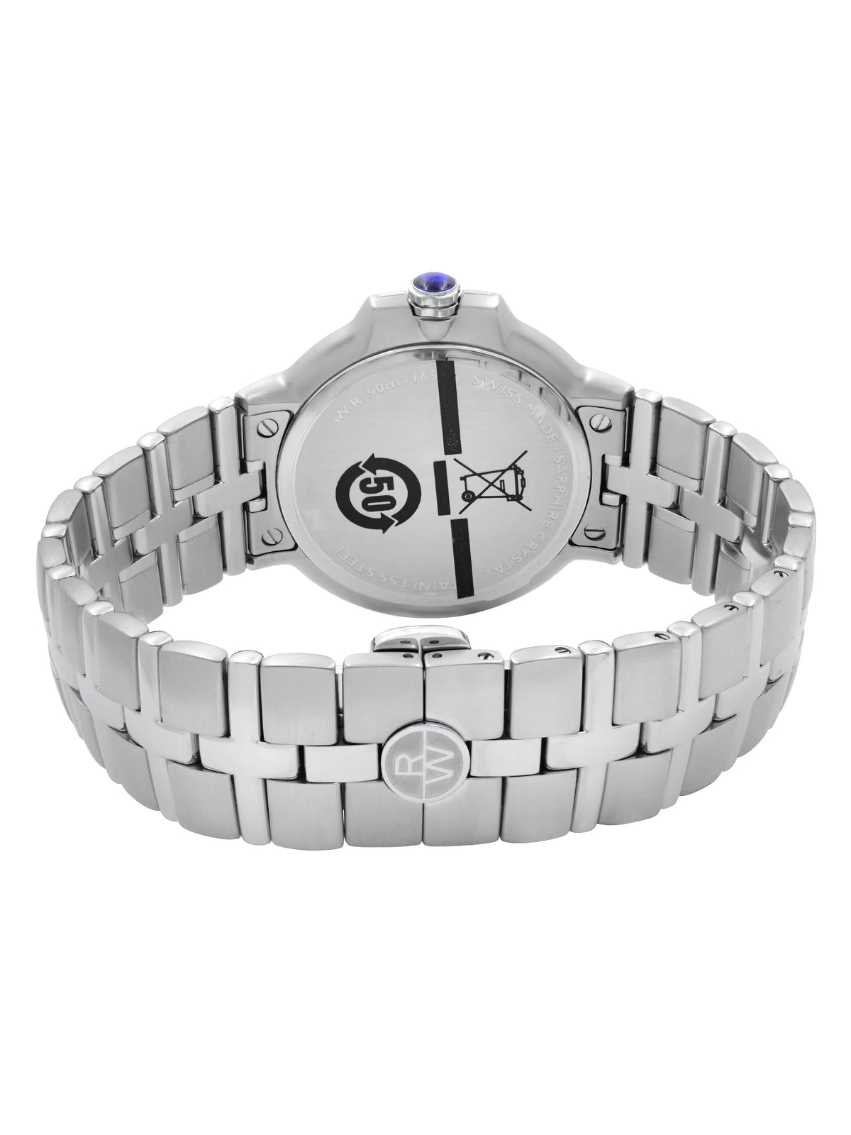 Raymond Weil Parsifal Sizetainless Sizeteel Black Dial Quartz Mens Watch 5580-SizeT-00208