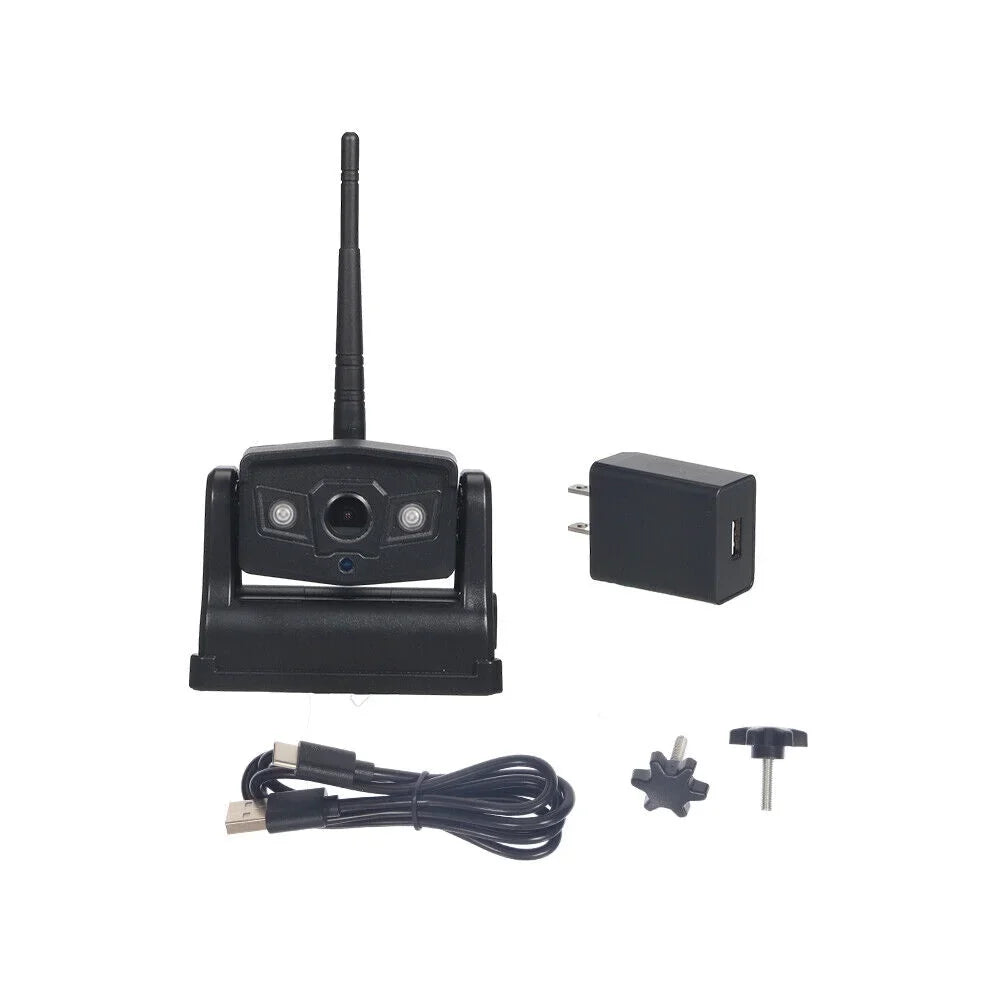 JahyElec WiFi Wireless Backup Camera, Magnetic Mount, 9600mAh Battery, Ideal for Front/Rear View