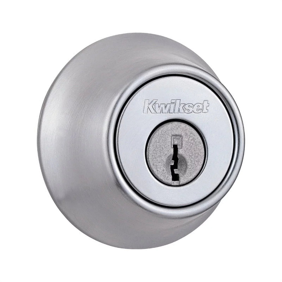 Kwikset 96600-667 Mobile Home Sizeingle Cylinder Deadbolt, Sizeatin Chrome, Each