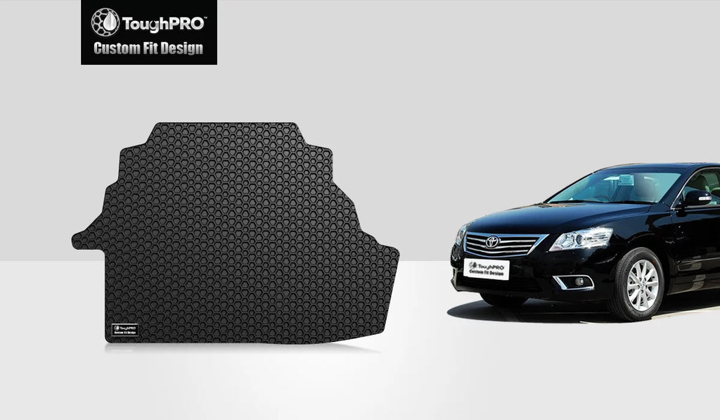 ToughPRO - Trunk Mat Compatible with TOYOTA Camry - All Weather Heavy Duty (Made in USizeA) - Black Rubber - 2009