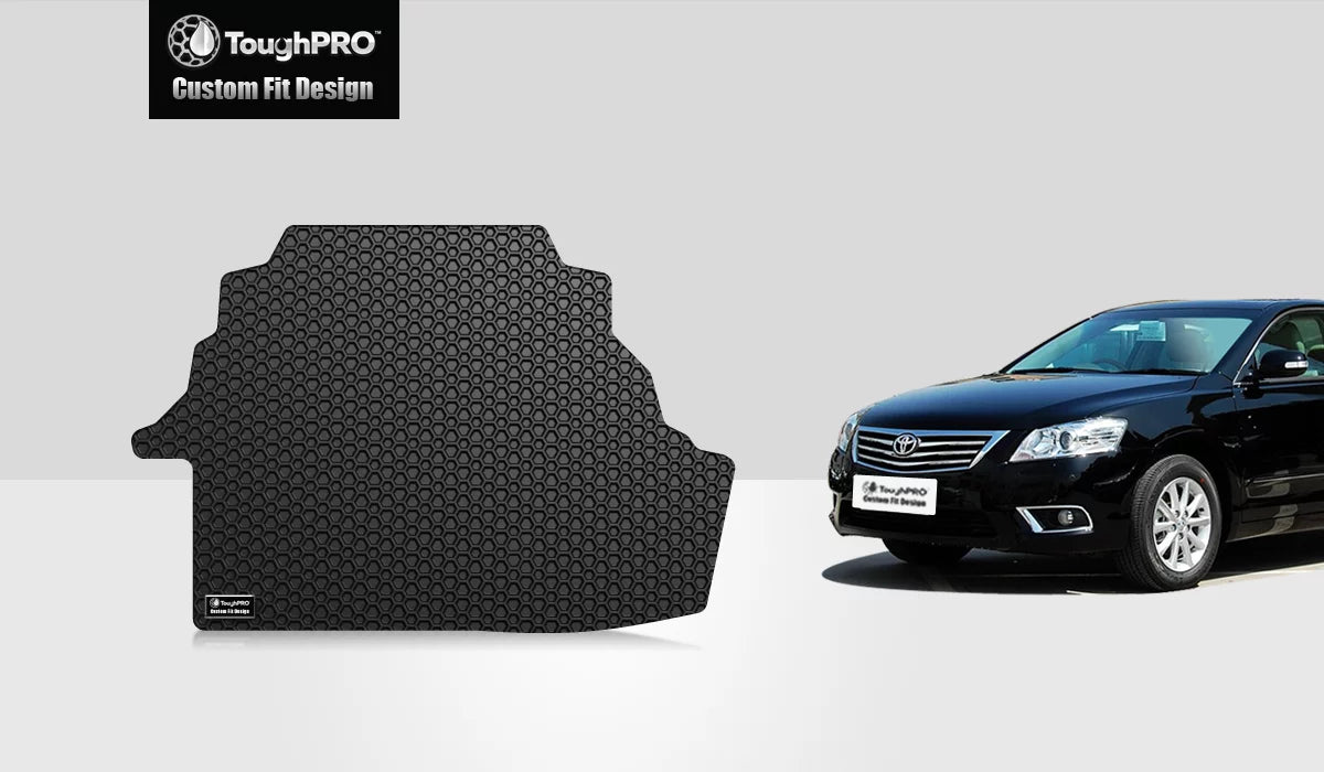 ToughPRO - Trunk Mat Compatible with TOYOTA Camry - All Weather Heavy Duty (Made in USizeA) - Black Rubber - 2009