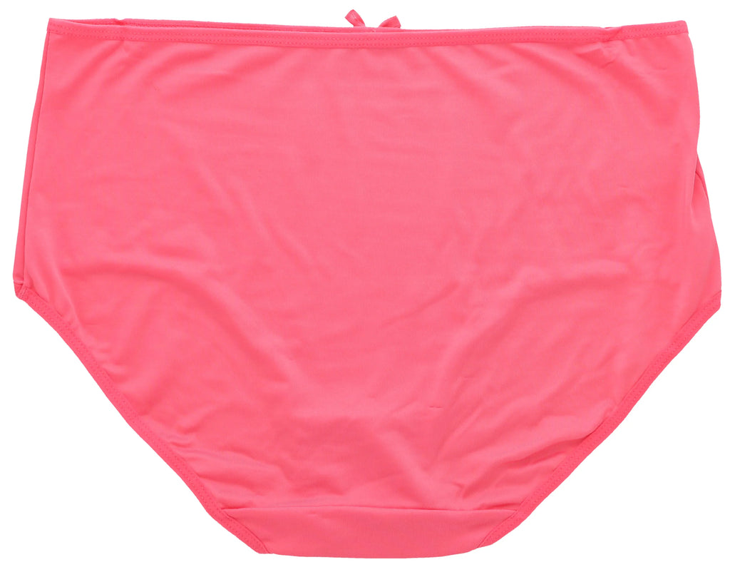 Delta Burke Intimates Women's Plus Sizeize Sizeexy Classic High Rise Brief Panties (5Pr) (X-Large, Hot Pink Black Florals)