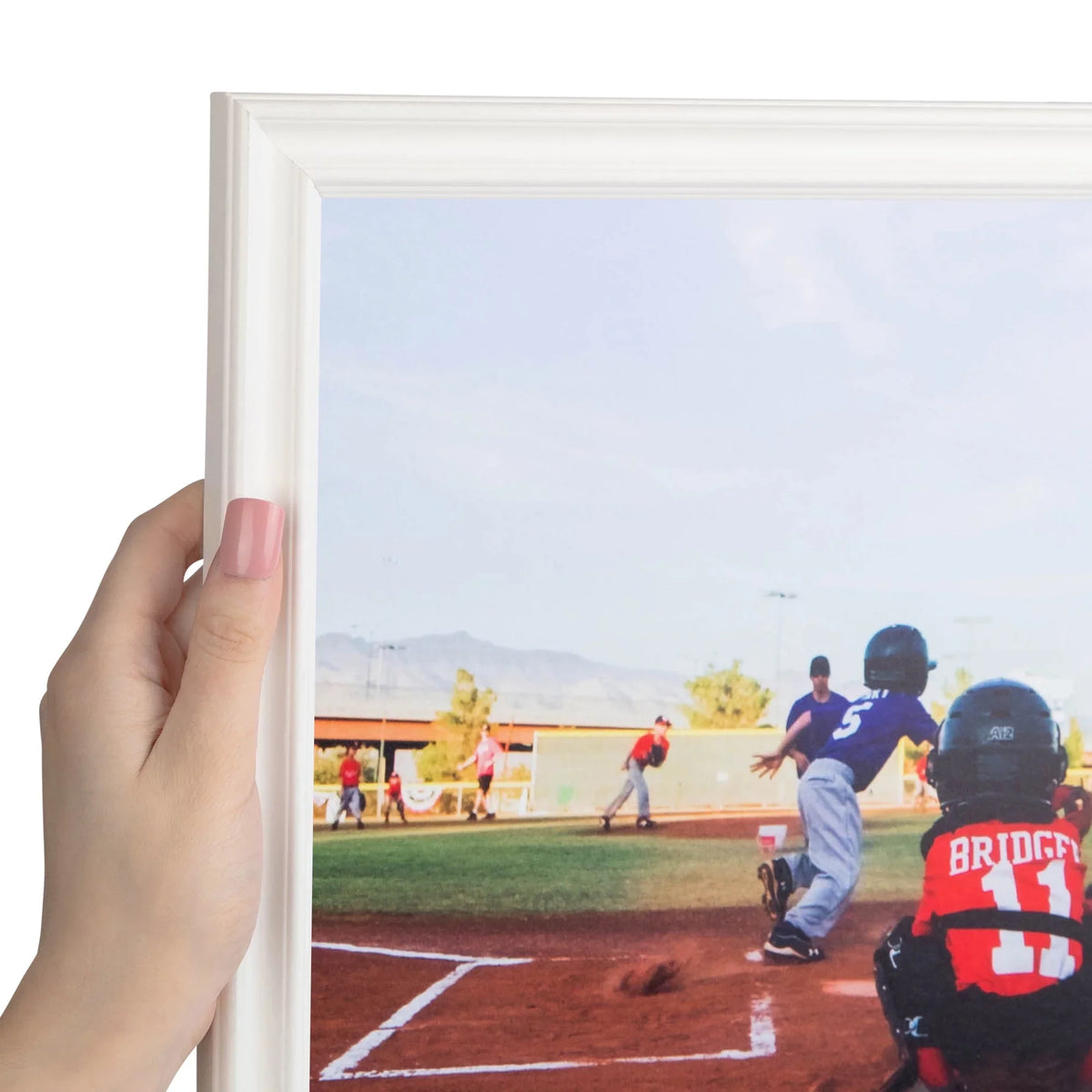 ArtToFrames 20x20 Inch Ivory Picture Frame, This Ivory Wood Poster Frame is Great for Your Art or Photos, Comes with 060 Plexi Glass (4100)