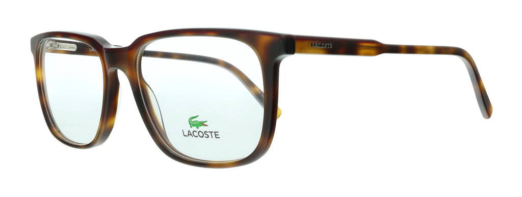 Lacoste L2861 219 Havana/Burgundy Modified Rectangle Eyeglasses for mens