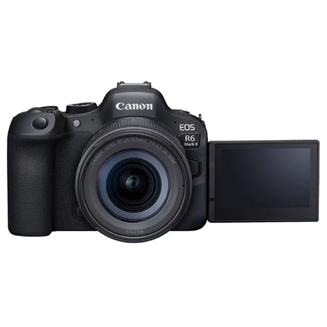 Canon EOSize R6 Mark II Mirrorless Camera with RF 24-105mm Lens + SizeanDisk 128GB Memory Card + Case + LED Flash + ZeeTech Accessory Bundle