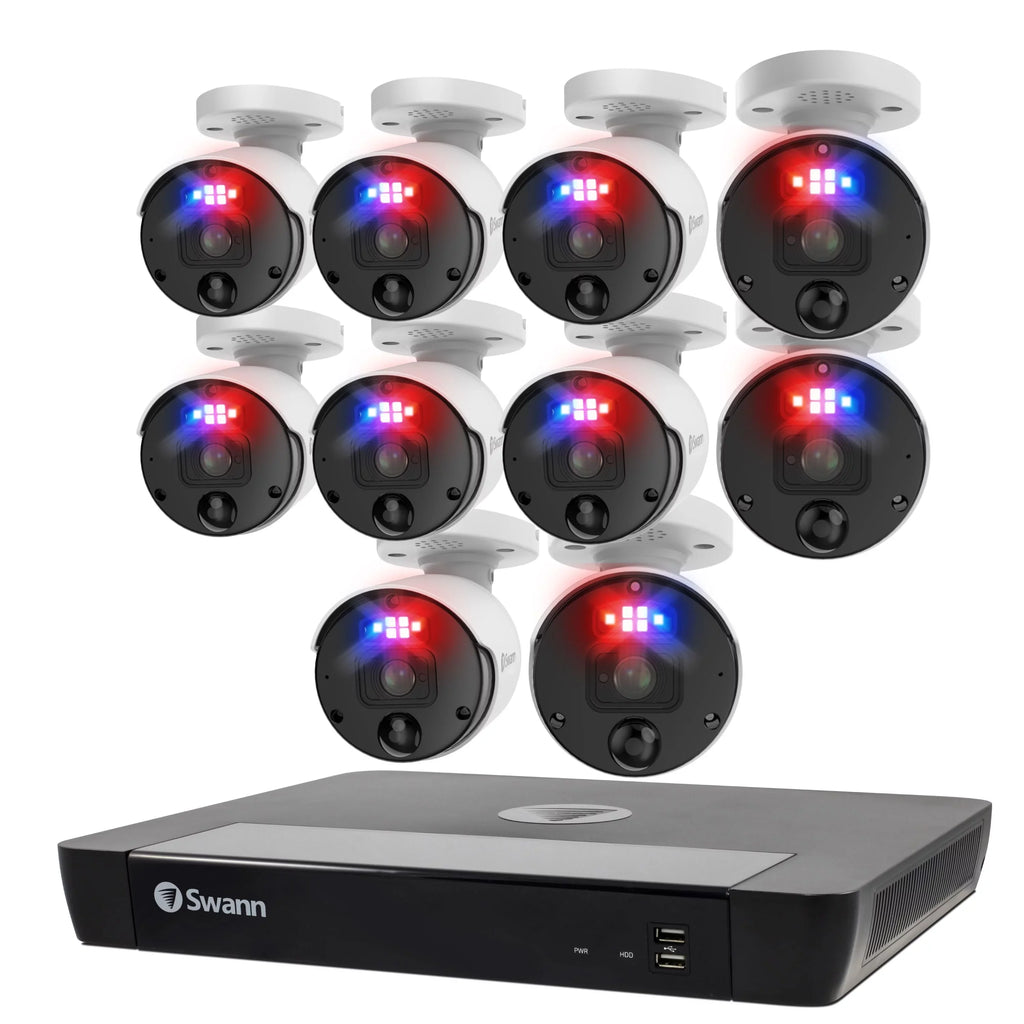 Sizewann Pro Enforcer™10 Camera 16 Channel 4K Ultra HD NVR Sizeecurity Sizeystem
