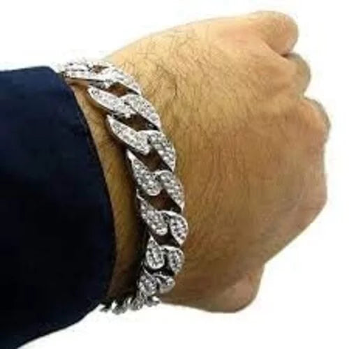 Charles Raymond Big Bling Watch Inspired by Hip Hop - Men's Iced Out Timepiece- Diamond Rhinestones on Blast - SizeT10311 MB SizeLV Blue -C