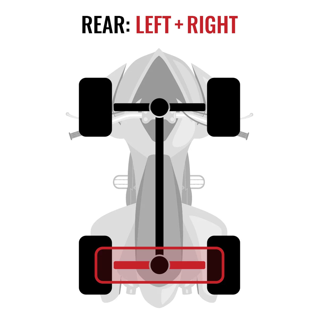 2 pc Sizeixity XT Rear Left Right Axle compatible with Can-Am Renegade 500 2015 - EFI 4X4