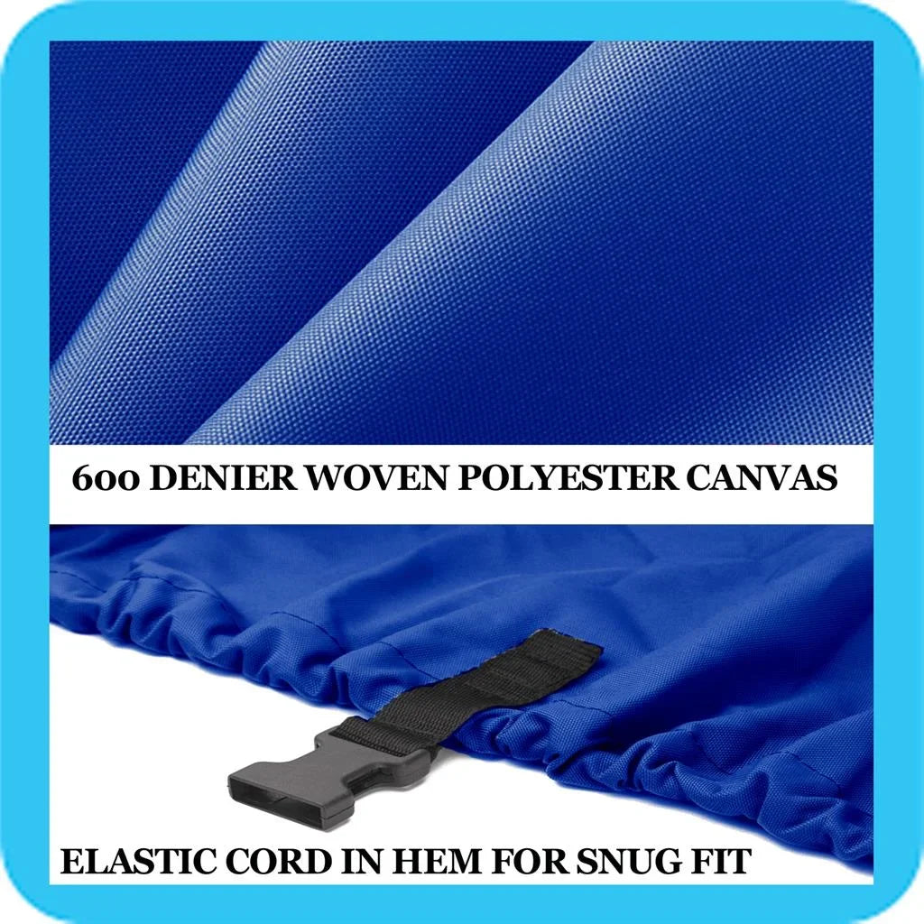 BLUE, GREAT QUALITY BOAT COVER Compatible for MARATHON 2001 EAGLE I/O ALL YEARSize