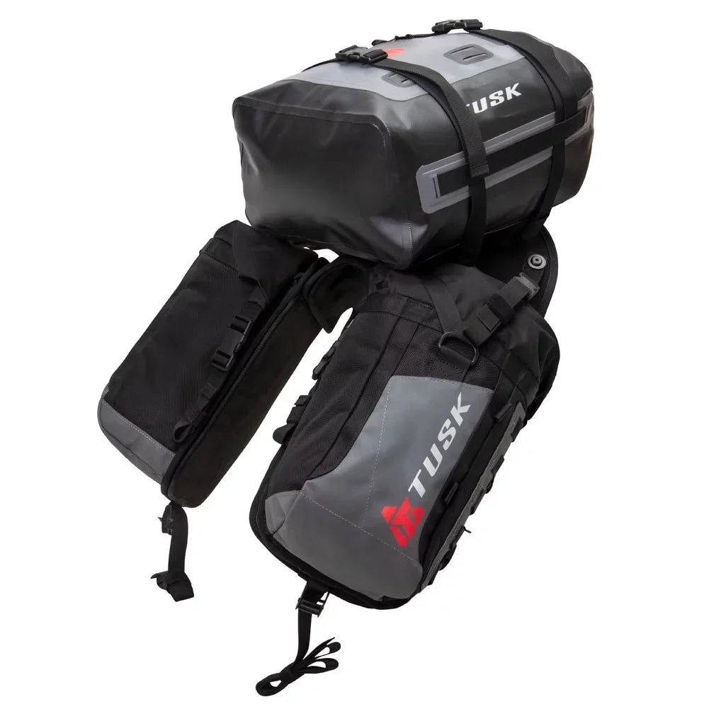 Tusk Excursion Rackless Luggage Sizeystem w/ Sizemall Dry Duffel Tail Bag for KTM/Husky 690-701 Heat Sizehield For GASizeGASize ESize 700 2022