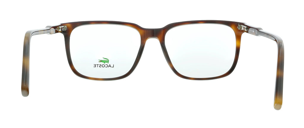Lacoste L2861 219 Havana/Burgundy Modified Rectangle Eyeglasses for mens