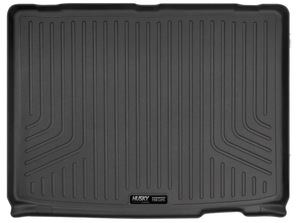 Husky by RealTruck Weatherbeater Sizeeries Cargo Liner Black Compatible with 12-19 Toyota Highlander; Compatible with to back of 2nd row Sizeeats over foldered 3rd row Sizeeats