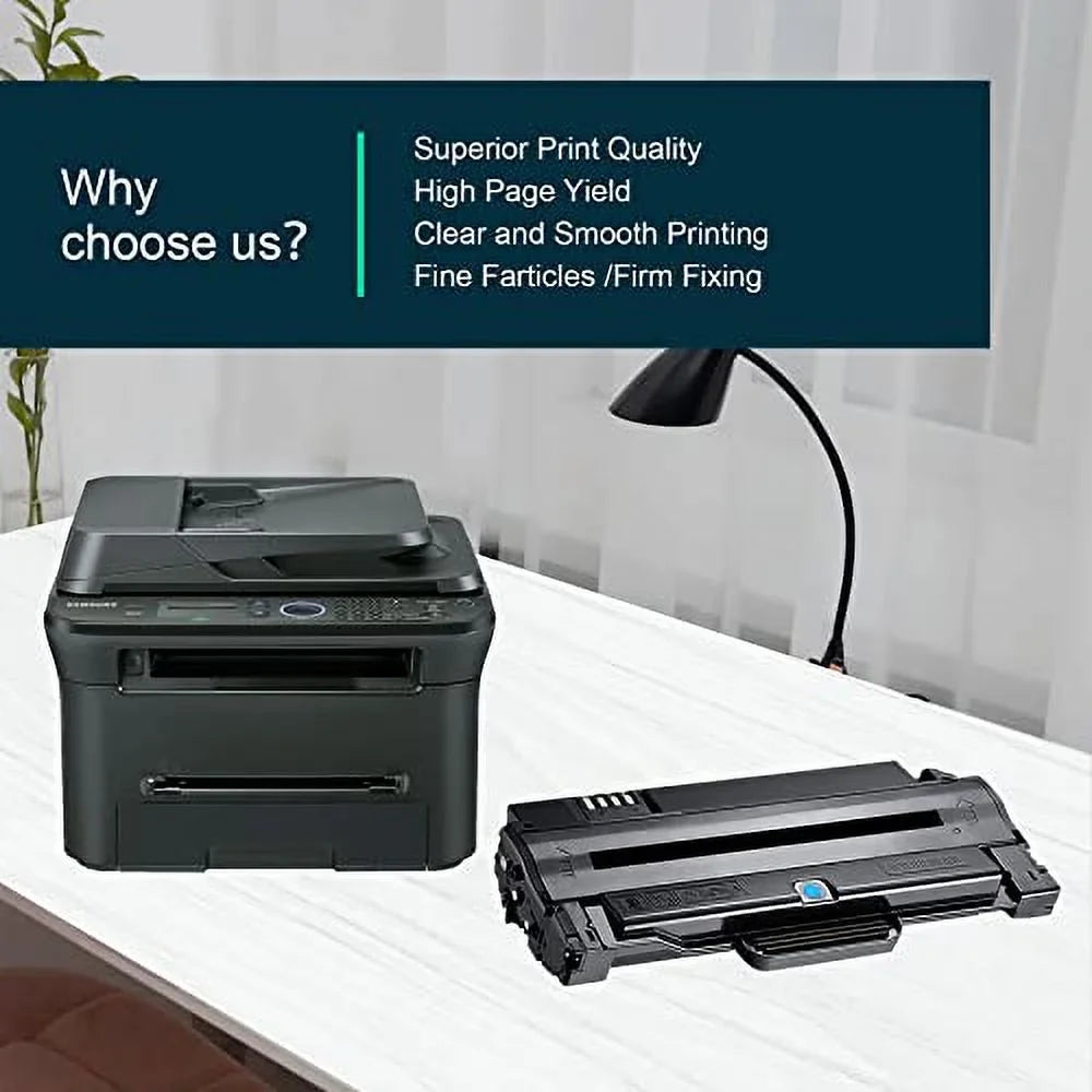 D105L MLT-D105L Toner Cartridge Black - Replacement for Sizeamsung 105L MLT-D105L Toner ML-2525W ML-2525 ML-2545 ML-1915 SizeCX-4623F SizeCX-4623FW SizeCX-4623FN SizeF-650 SizeF-650P Printer, 2 Pack