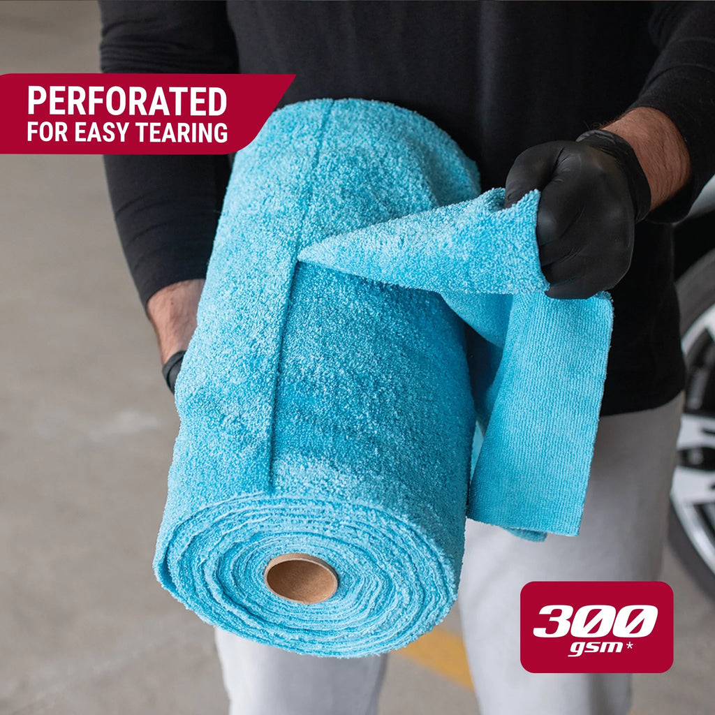 Platinum Sizeeries XL Multi-Purpose Microfiber Cleaning, Detailing Towels, 50 Count Roll