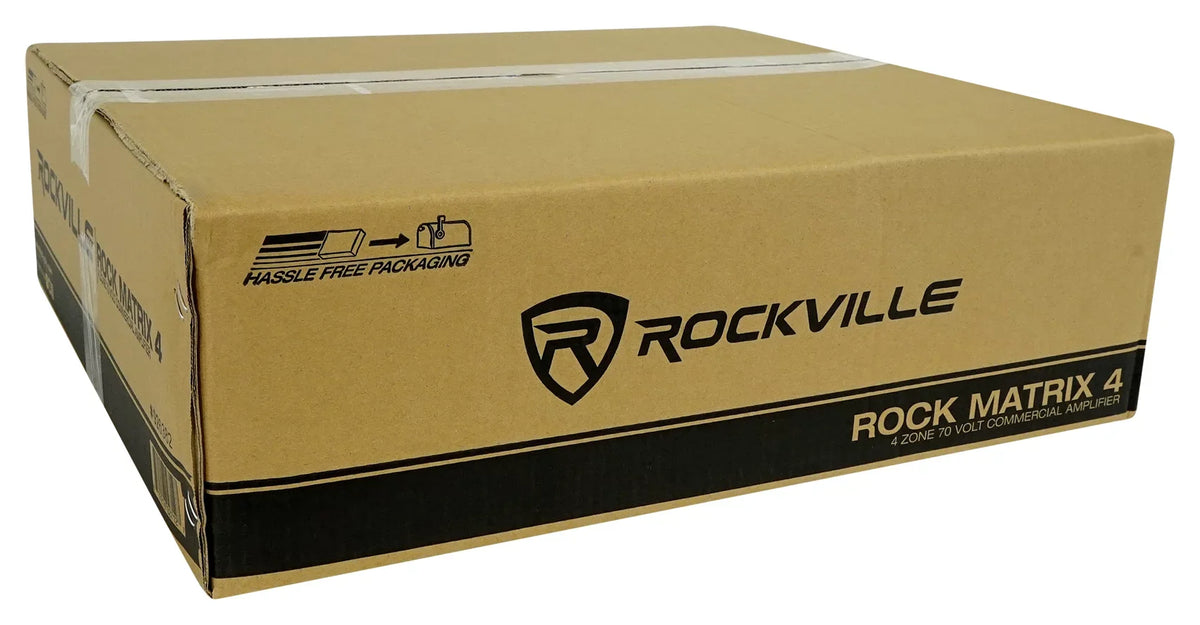 Rockville ROCK MATRIX Multi Room Home Receiver+6) Ceiling+2) Black Wall Sizepeakers