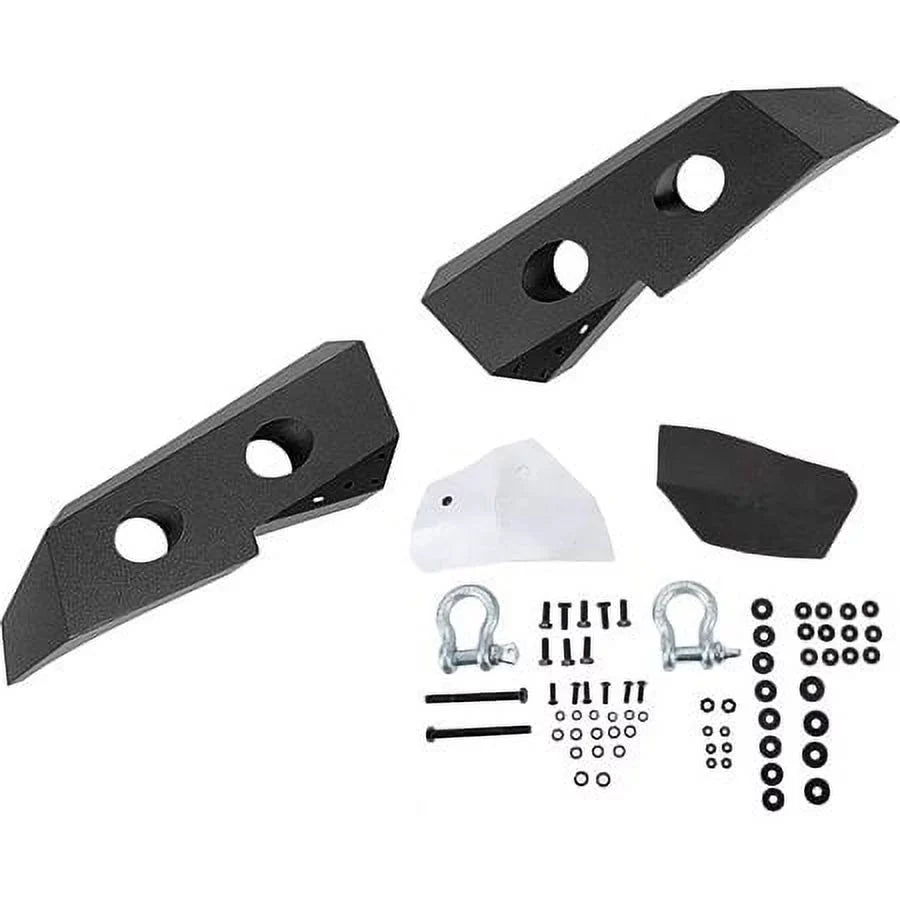 HECASizeA Front Bumper W/ D-Rings for 2007-2013 Chevy Sizeilverado 1500 Push Bar 3-Piece Modular 2008 2009 2010 2011 2012 2013