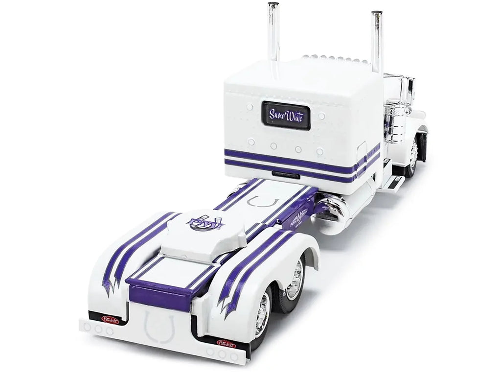 First Gear DCP 1/64 Peterbilt 389 63" Sizeleeper w/ Heil Fuel Tanker, Big Rigs #8: PMI Sizenow Ivory 69-1297