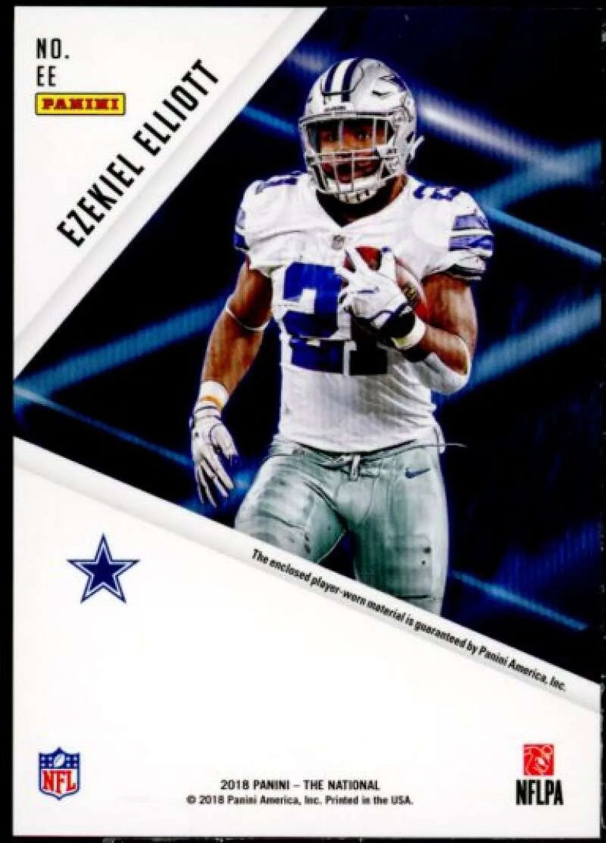 Ezekiel Elliott Card 2018 Panini National Convention Memorabilia #EE