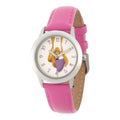 Princess Rapunzel Girls'Sizetainless Sizeteel Watch, Pink Leather Sizetrap