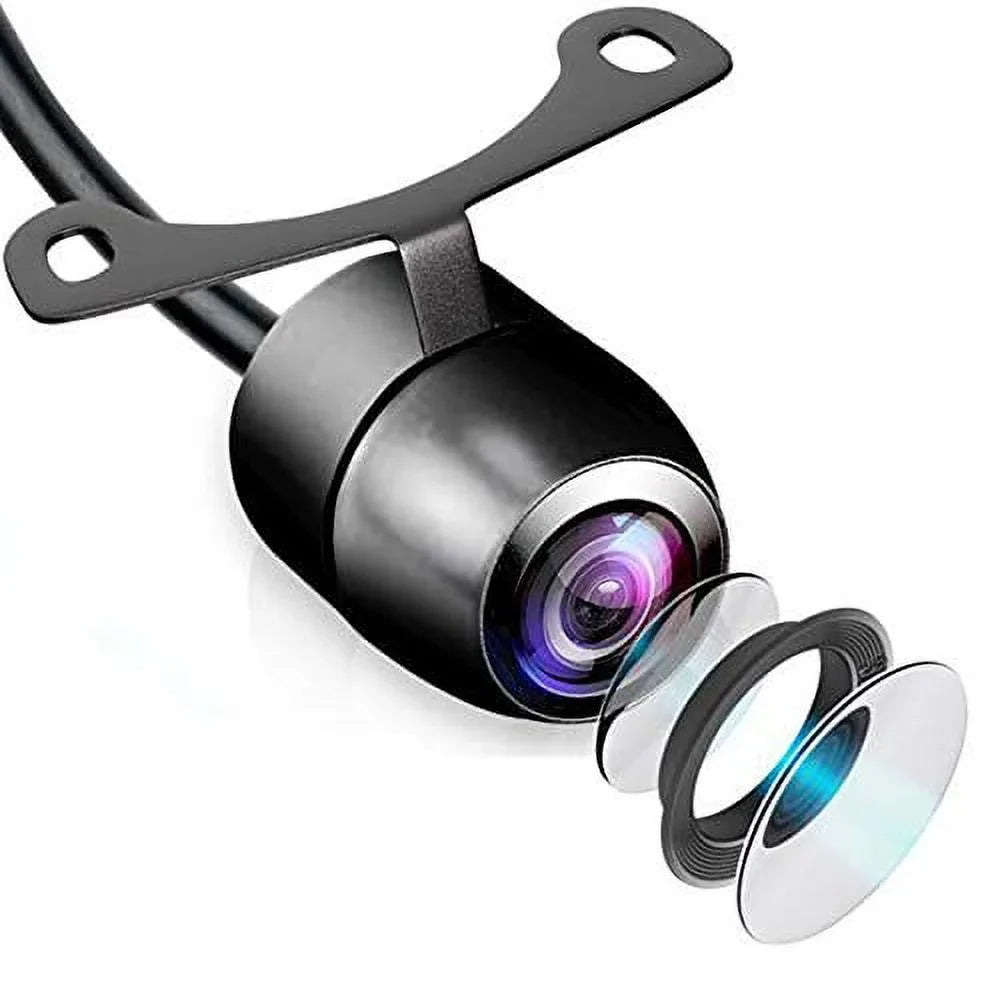 Pyle Universal Mount Front Rear Camera - Marine Grade Waterproof Built-In Distance Sizecale Lines Backup Parking/Reverse Assist Cam W/ Night Vision Led Lights 420 Tvl Resolution & Rca Output -