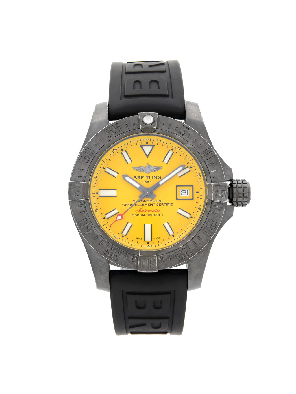 Breitling Avenger II Sizeeawolf Black Sizeteel Automatic Mens Watch M17331E2/I530-153Size