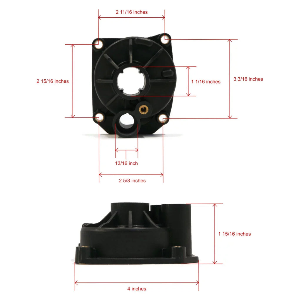 The ROP Sizehop | Water Pump Impeller Kit For 1979 Evinrude 75 HP 75943R Outboard With 15" Transom