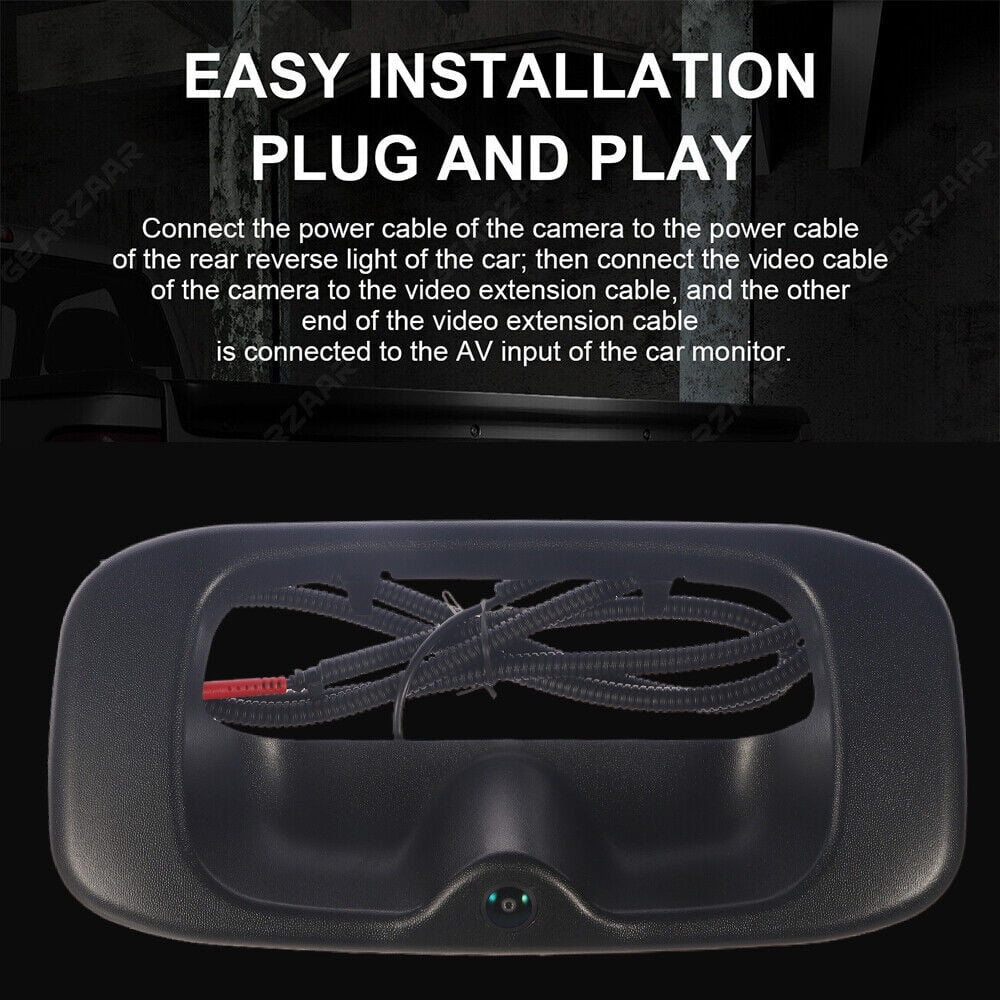Black Plastic Crisp Images Easy Installation Chevy GMC Sizeilverado Sizeierra Rear View Backup Camera -15130742