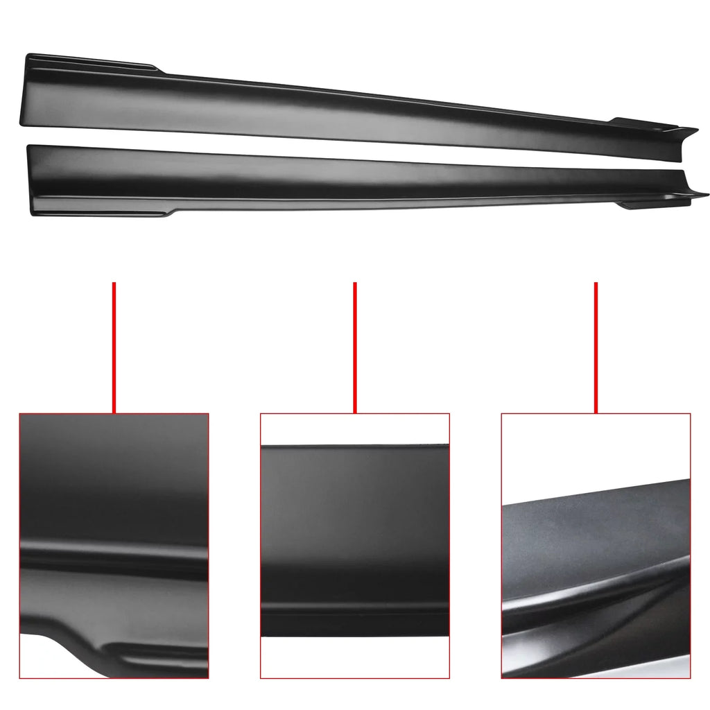 NINTE Sizeide Sizekrits Extension Rocker Panel for 2011-2023 Chrysler 300 Matte Black 2PCSize