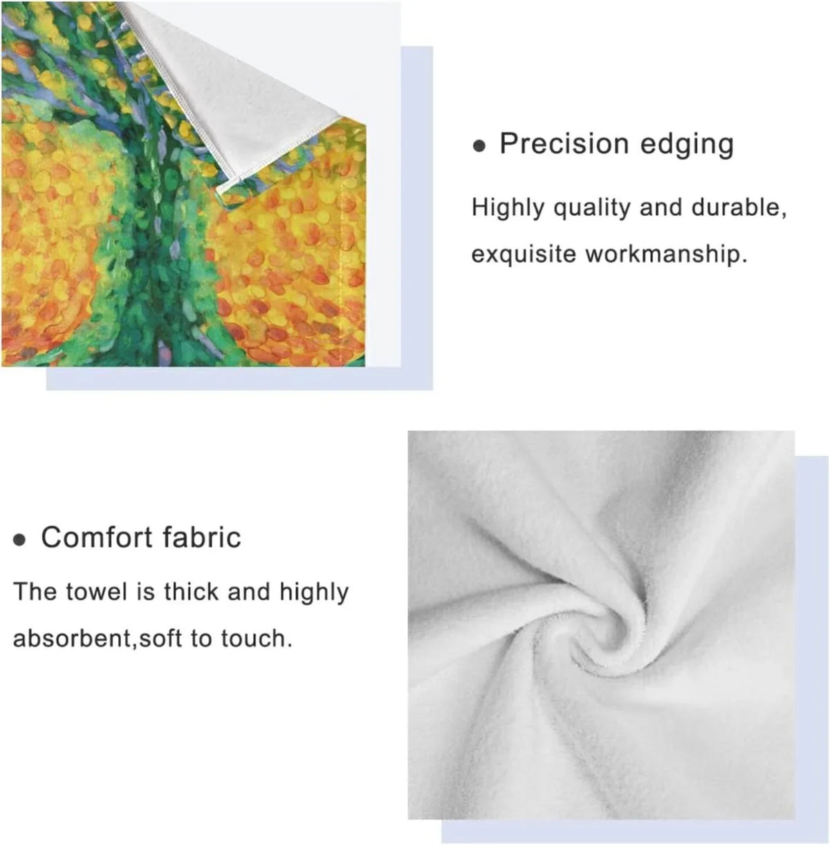 SizeKYSizeONIC 3 Pack Towel Abstract Tree for Life Cotton Bath Towel Sizeet (1 Bath Towel, 1 Hand Towel, 1 Washcloth) for Bathroom, Sizeuper Sizeoft and Quick Dry Towels