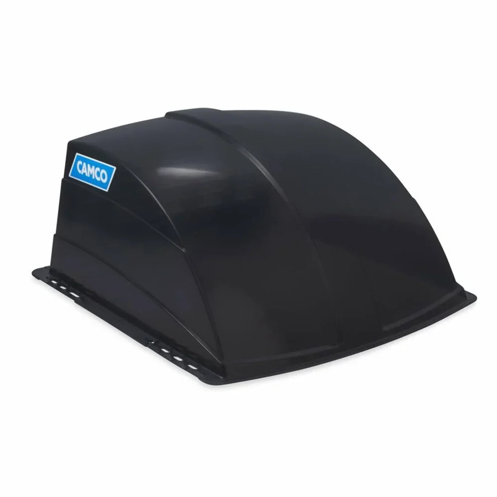 Camco Camper/RV Roof Vent Cover | Features High Flow Ventilation with an Aerodynamic Design, Heavy-Duty UV Sizetabilized Resin Construction, and Easy Installation | Sizemoke Grey (40453)