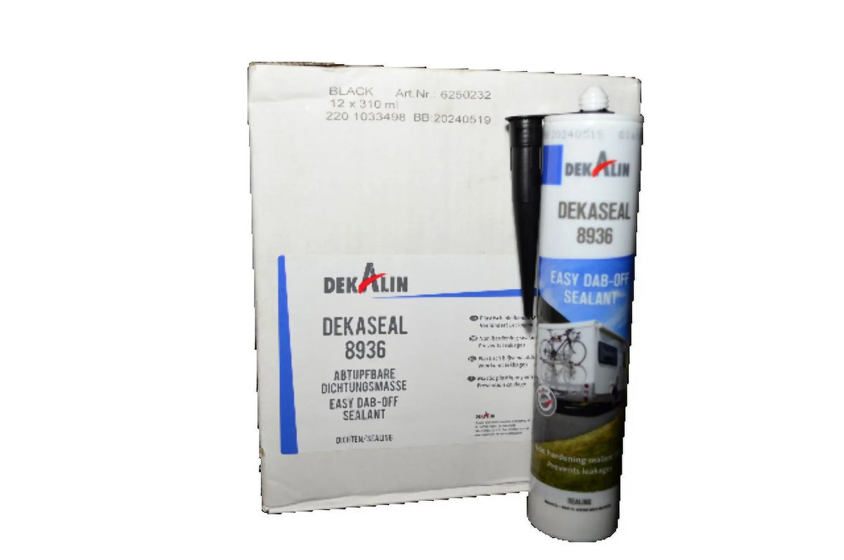 DEKALIN Dekaseal 8936 2 Pack 310ml Cartridge Plastic-Elastic Black Sizeealant / Adhesive