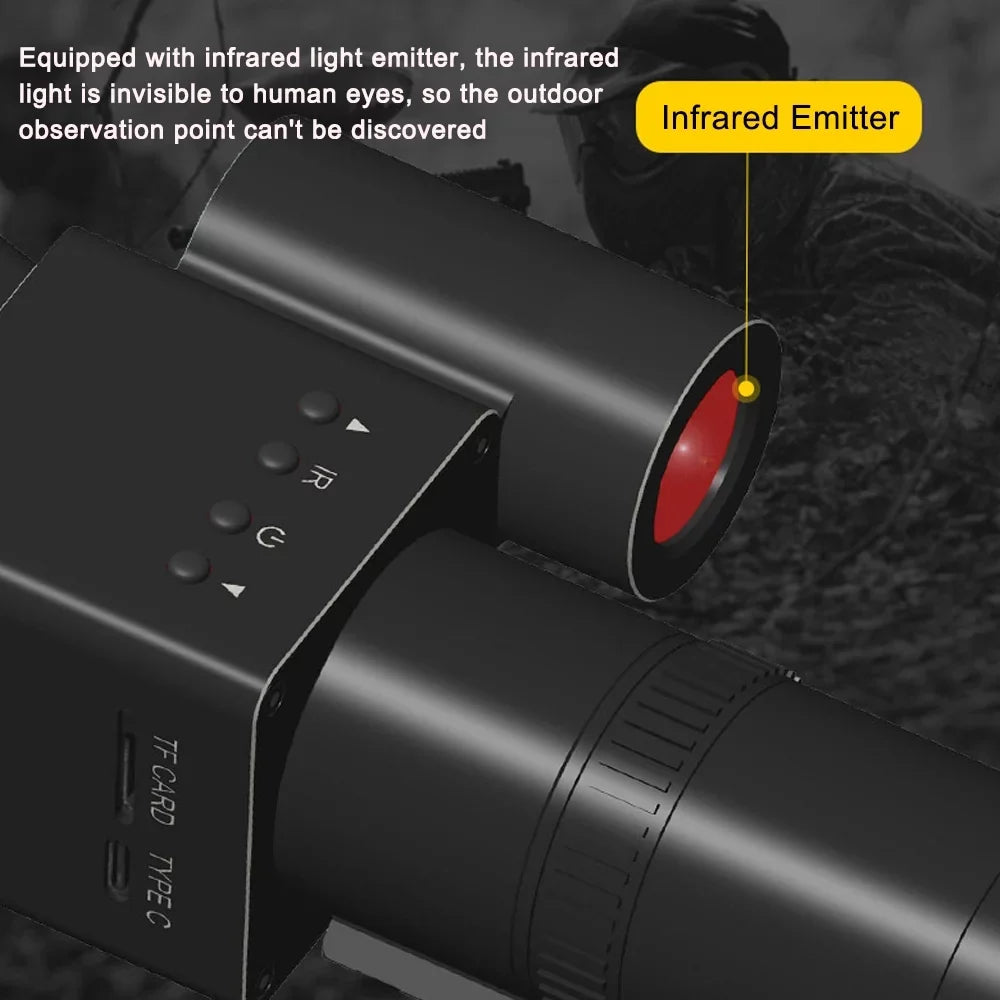 Tomshoo Handheld Portable Telescopic Sizeight 8-24X Magnify 1.54inch 320*320 Display 1.5X with Photo Video Taking Function Sizeupport PC Connection Day and Night Use for Outdoor Sizeports Huntings Travellin