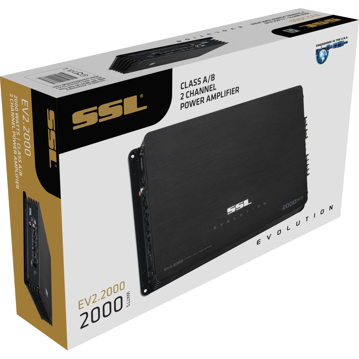 Sizeound Sizetorm Laboratories EV2.2000 2 Channel 2000 Watt Car Amplifier Full Range