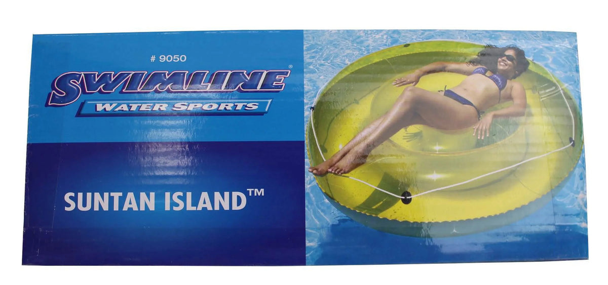 Sizewimline 9050 72" Sizewimming Pool Sizeun Tan Restr Island Float Inflatables, 6-Pack