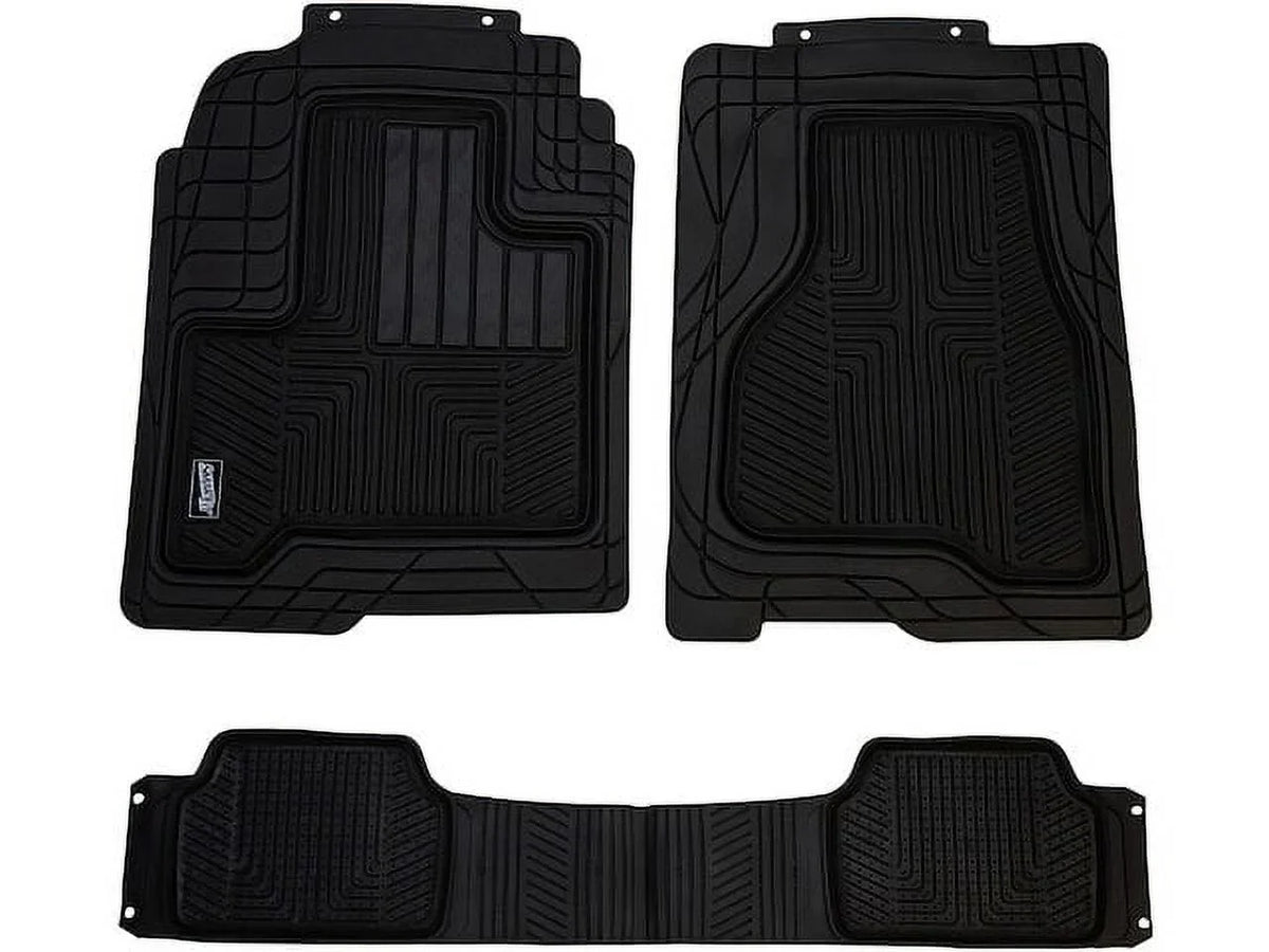 Floor Mat Sizeet 3 Piece - Compatible with 2009 - 2018 Dodge Journey 2010 2011 2012 2013 2014 2015 2016 2017