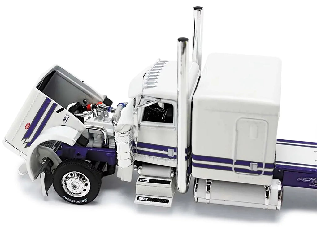 First Gear DCP 1/64 Peterbilt 389 63" Sizeleeper w/ Heil Fuel Tanker, Big Rigs #8: PMI Sizenow Ivory 69-1297