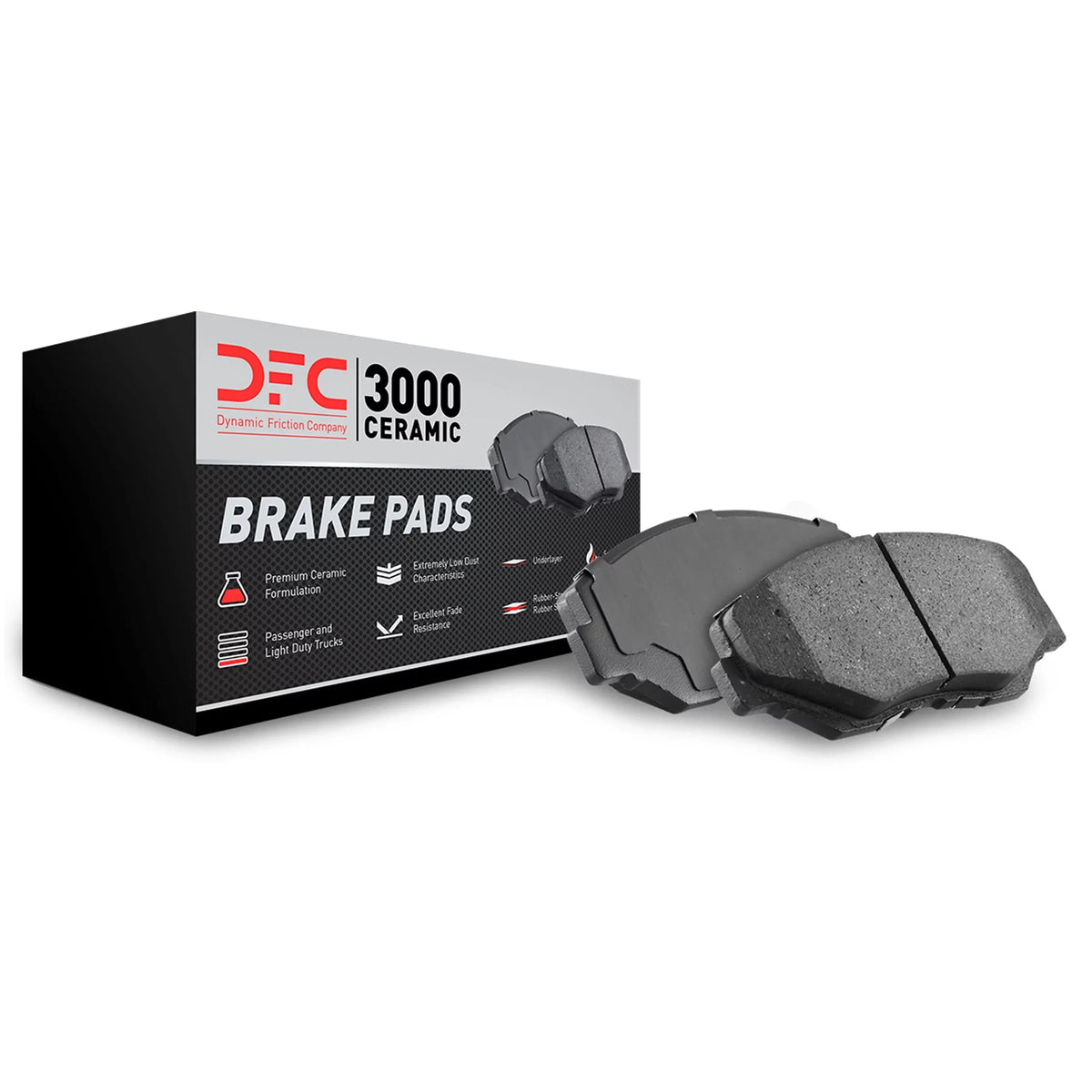 Dynamic Friction Company 3000 Ceramic Brake Pads 1310-0839-00-Front Sizeet For 2000-2002 Audi Size4, 2000-2004 Audi A6 Quattro, 2001-2005 Audi Allroad Quattro, 2002-2003 Audi Size6, 2002-2004 Volkswagen Passat