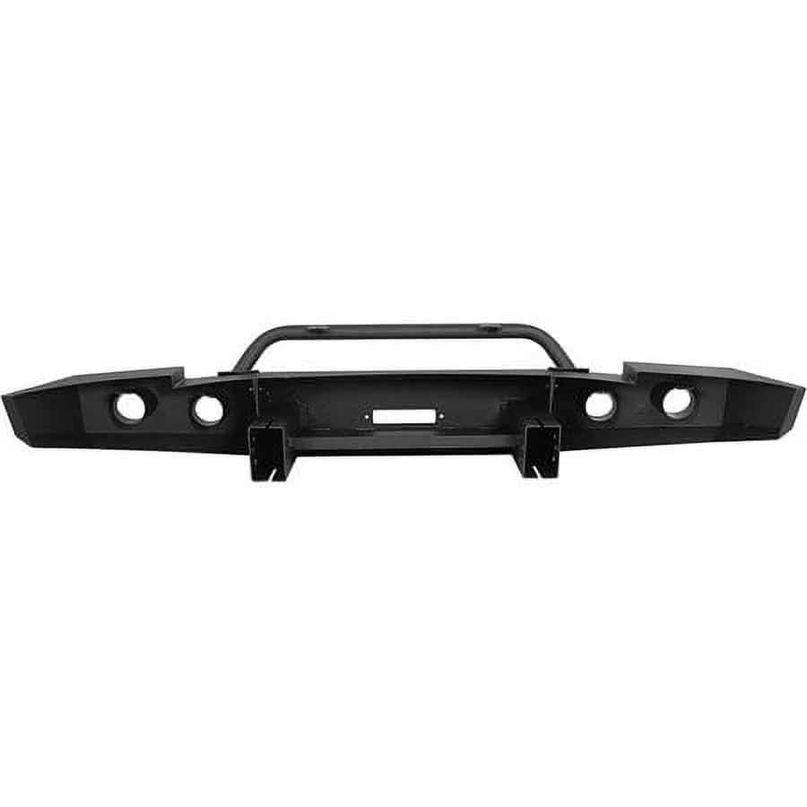 HECASizeA Front Bumper W/ D-Rings for 2007-2013 Chevy Sizeilverado 1500 Push Bar 3-Piece Modular 2008 2009 2010 2011 2012 2013