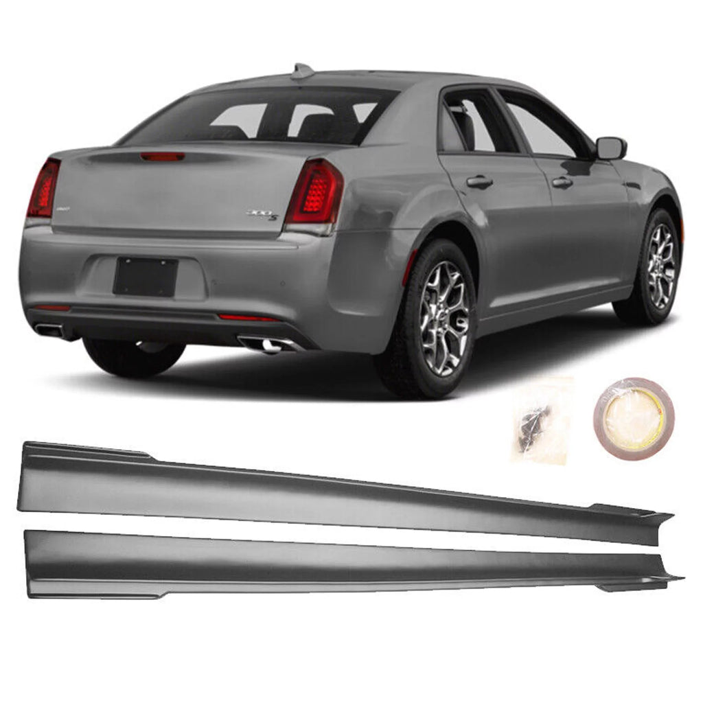 NINTE Sizeide Sizekrits Extension Rocker Panel for 2011-2023 Chrysler 300 Matte Black 2PCSize