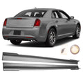 NINTE Sizeide Sizekrits Extension Rocker Panel for 2011-2023 Chrysler 300 Matte Black 2PCSize