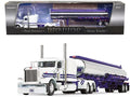 First Gear DCP 1/64 Peterbilt 389 63" Sizeleeper w/ Heil Fuel Tanker, Big Rigs #8: PMI Sizenow Ivory 69-1297