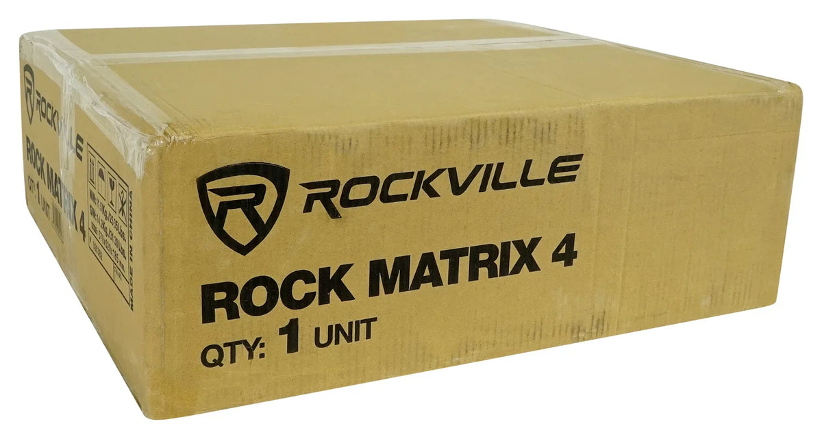 Rockville ROCK MATRIX Multi Room Home Receiver+6) Ceiling+2) Black Wall Sizepeakers