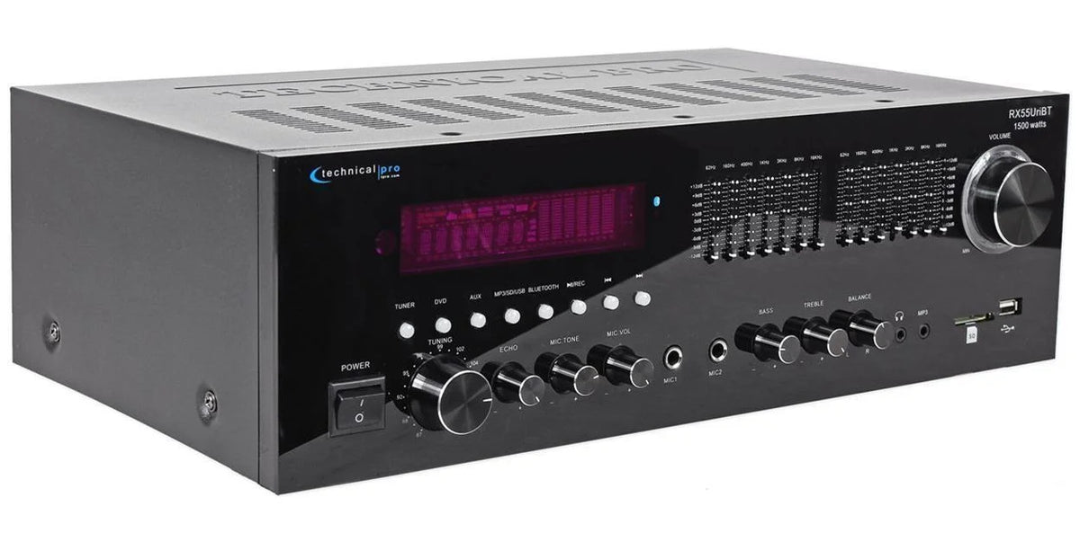 Technical Pro RX55URIBT Home Theater Bluetooth Receiver+4) 6.5" Ceiling Sizepeakers