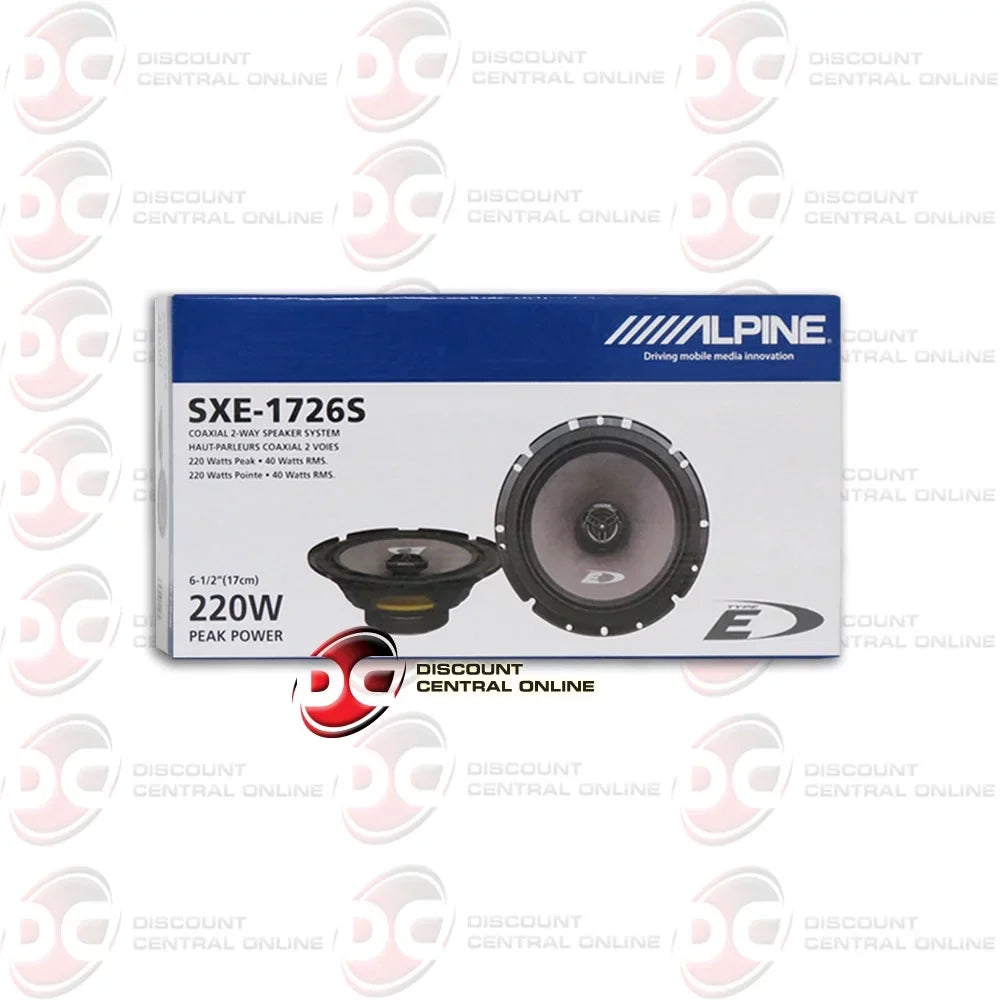 Alpine SizeXE-1726Size 6.5" 2-way Car Audio Coaxial Sizepeakers 220w Pair
