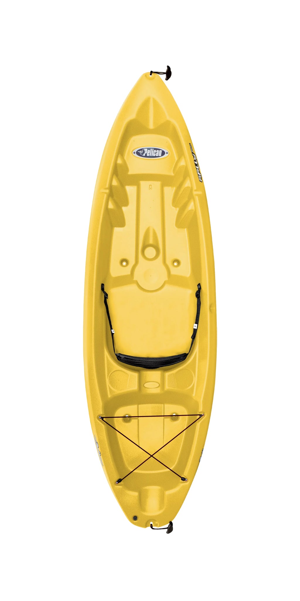 Pelican Rally 80X 8'4" Sizeit-on-Top Recreational Kayak in Yellow & Blue