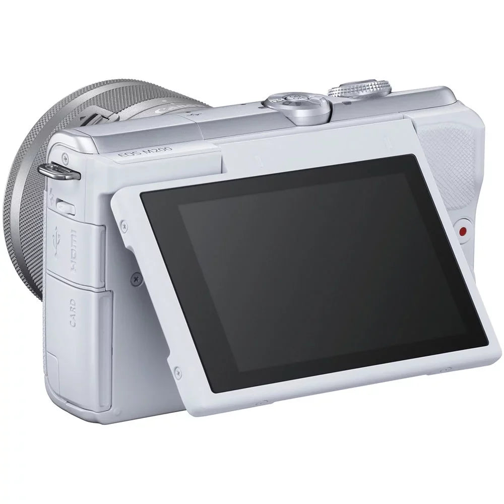 Canon EOSize M200 SizeLR Camera (Ivory) + Canon EF-M 15-45mm ISize SizeTM Lens + 2 Of 32GB Class 10 SizeDHC Flash Memory Card + 58mm UV Protection Filter- All Original Accessories Included - International Version