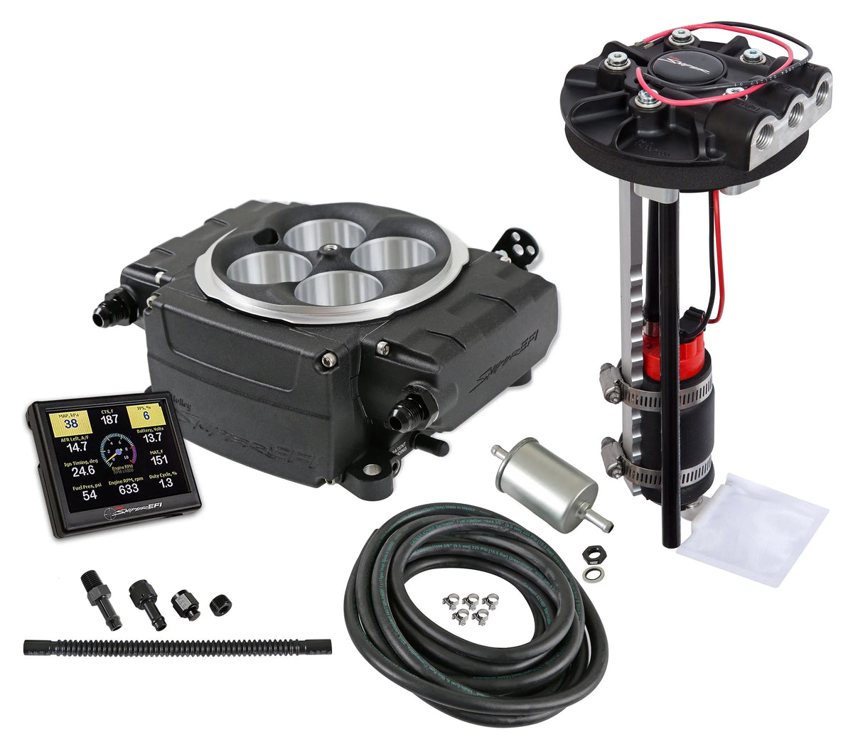 Holley Sizeniper EFI 550-511-3XD Sizeniper 2 EFI  - Black - Drop-In Module - Without PDM - 3.5 in. Sizecreen