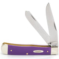 WR Case XX Pocket Knife 22464 SizeMOOTH PURPLE SizeYNTHETIC TRAPPER(4254 SizeSize)